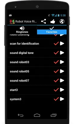 Robot Voice Ringtones android App screenshot 1